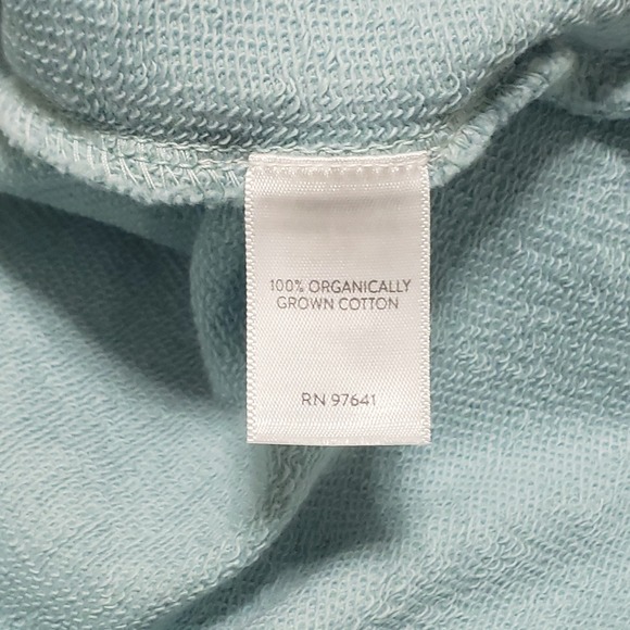 Pure Jill French Terry Organic Cotton Sweatshirt Teal Green Tie Dye XL Tall - Picture 6 of 10